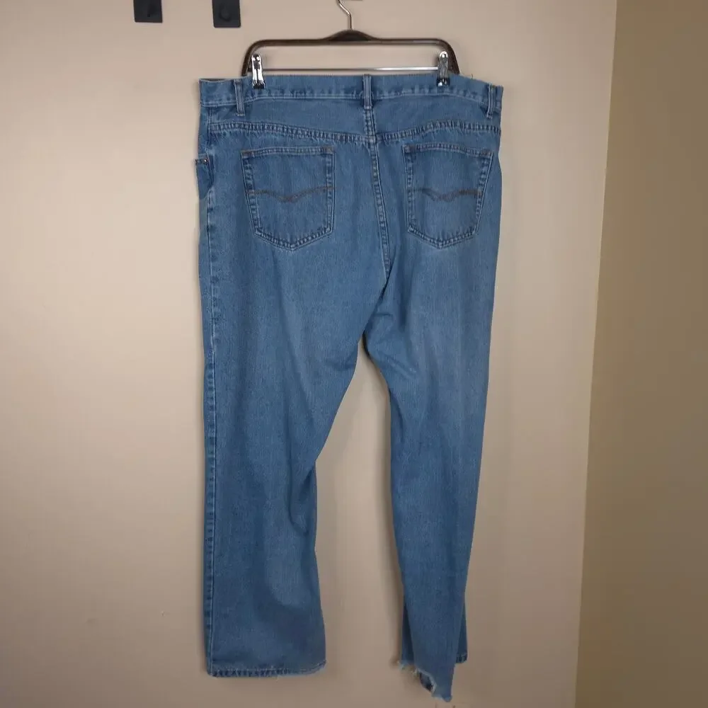 Big Creek Clothing Relaxed Fit Medium Wash Straight Leg Jeans Size 44x32